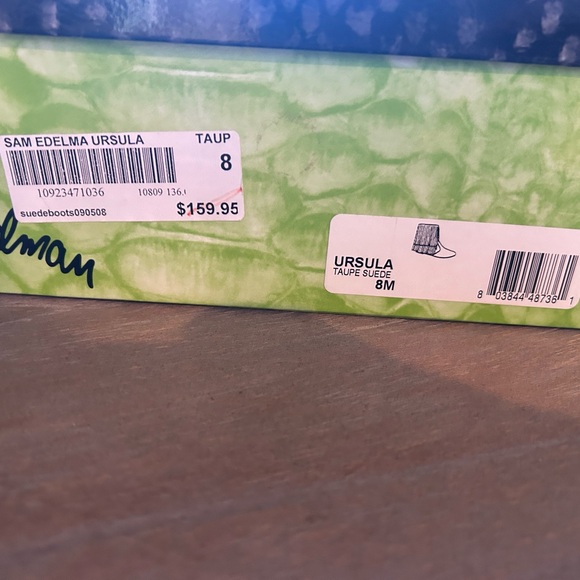 EUC Sam Edelman Ursula Fringe Suede Ankle Booties - Gray - Picture 4 of 8